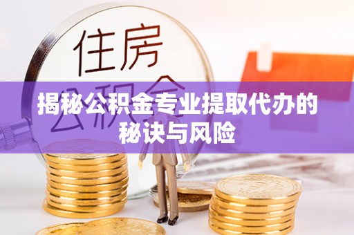 夷陵揭秘公积金专业提取代办的秘诀与风险
