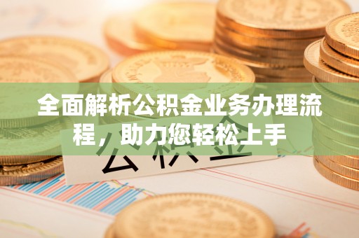 夷陵全面解析公积金业务办理流程，助力您轻松上手
