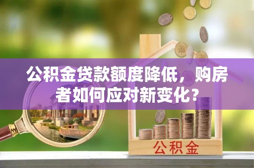 夷陵公积金贷款额度降低，购房者如何应对新变化？
