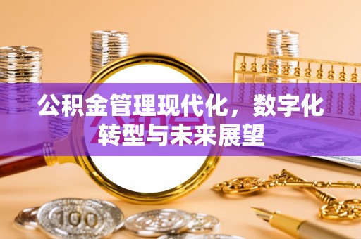 夷陵公积金管理现代化，数字化转型与未来展望