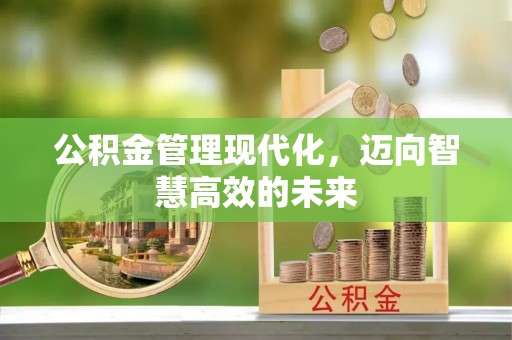 夷陵公积金管理现代化，迈向智慧高效的未来