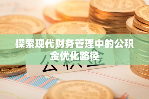 夷陵探索现代财务管理中的公积金优化路径
