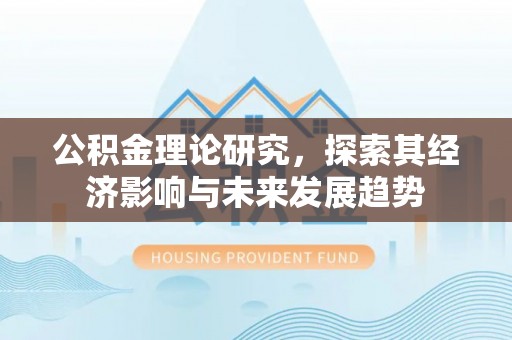 夷陵公积金理论研究，探索其经济影响与未来发展趋势