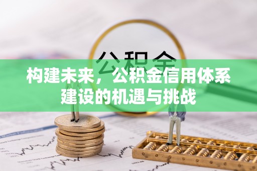 夷陵构建未来，公积金信用体系建设的机遇与挑战