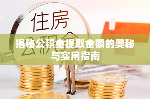 夷陵揭秘公积金提取金额的奥秘与实用指南