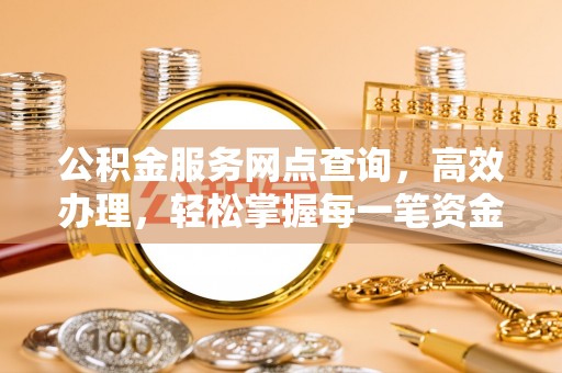 夷陵公积金服务网点查询，高效办理，轻松掌握每一笔资金动态