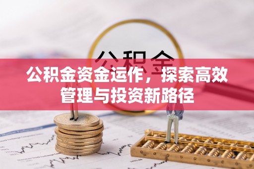 夷陵公积金资金运作，探索高效管理与投资新路径