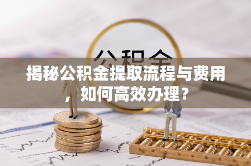 夷陵揭秘公积金提取流程与费用，如何高效办理？
