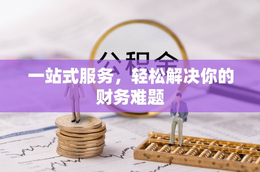 夷陵一站式服务，轻松解决你的财务难题
